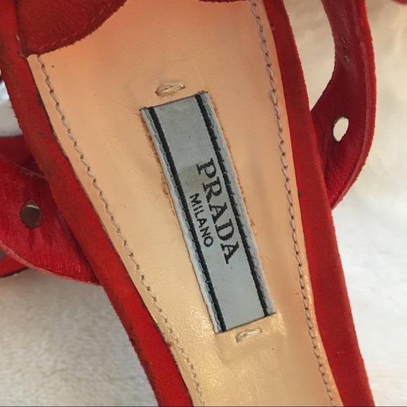 Prada orange strappy heels - Picture 11 of 11